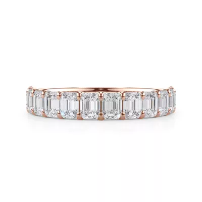 Emerald-Cut Lab Diamond Scalloped Band (1.50 ct. tw.)