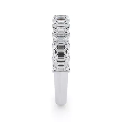 Emerald-Cut Lab Diamond Scalloped Band (1.50 ct. tw.)
