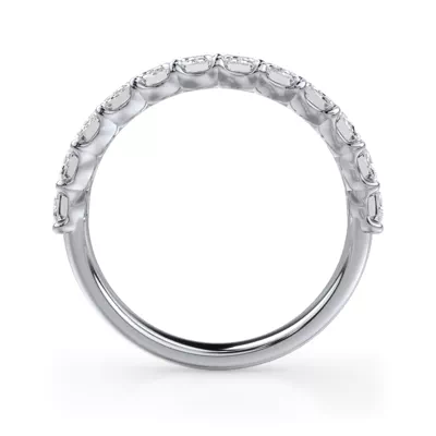 Emerald-Cut Lab Diamond Scalloped Band (1.50 ct. tw.)
