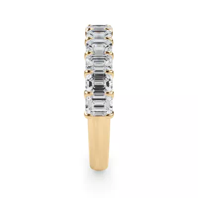 Emerald-Cut Lab Diamond Scalloped Band (1.50 ct. tw.)