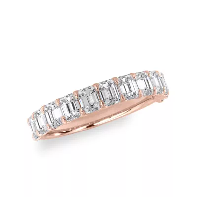 Emerald-Cut Diamond Scalloped Band (1.50 ct. tw.)