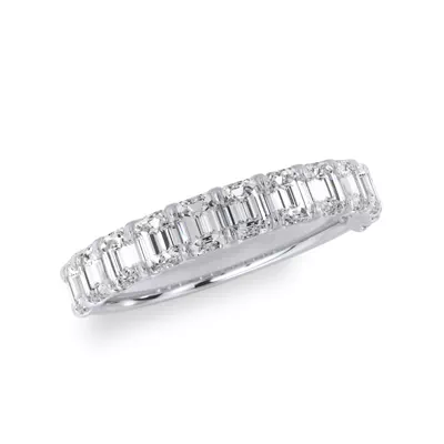 Emerald-Cut Diamond Scalloped Band (1.50 ct. tw.)