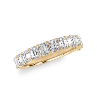 Emerald-Cut Diamond Scalloped Band (1.50 ct. tw.)