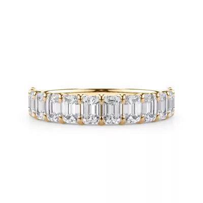 Emerald-Cut Lab Diamond Scalloped Band (1.80 ct. tw.)