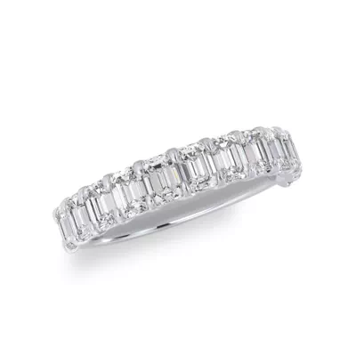 Emerald-Cut Lab Diamond Scalloped Band (1.80 ct. tw.)