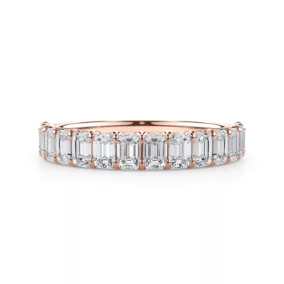 Emerald-Cut Lab Diamond Scalloped Band (1.40 ct. tw.)