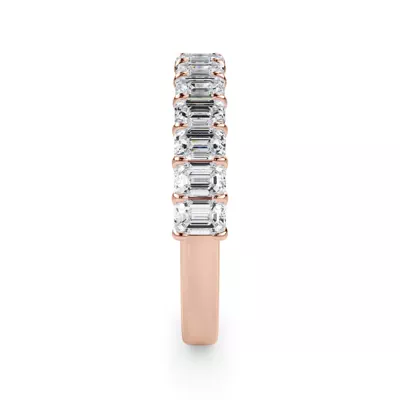 Emerald-Cut Lab Diamond Scalloped Band (1.40 ct. tw.)