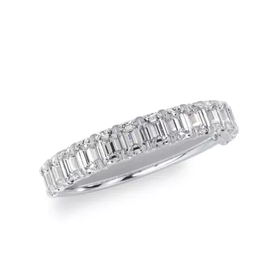 Emerald-Cut Lab Diamond Scalloped Band (1.40 ct. tw.)