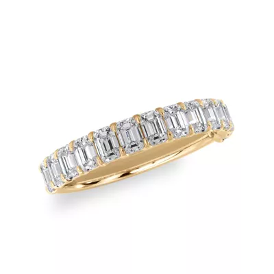 Emerald-Cut Diamond Scalloped Band (1.40 ct. tw.)