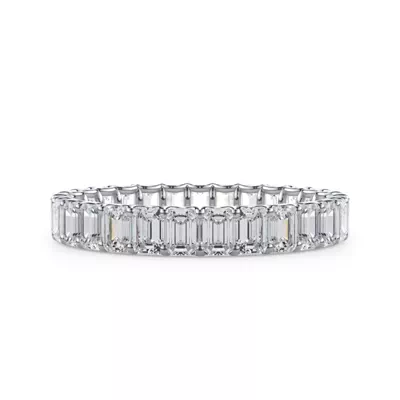 U-Prong Emerald-Cut Lab Diamond Eternity Band (2.00ct. tw.)