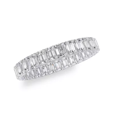 U-Prong Emerald-Cut Lab Diamond Eternity Band (2.00ct. tw.)