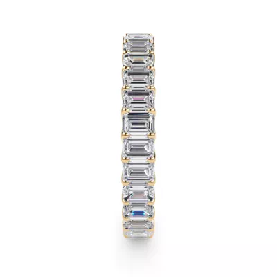 U-Prong Emerald-Cut Lab Diamond Eternity Band (2.00ct. tw.)