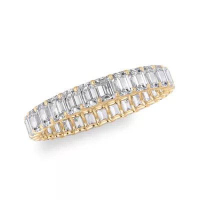 U-Prong Emerald-Cut Lab Diamond Eternity Band (2.00ct. tw.)