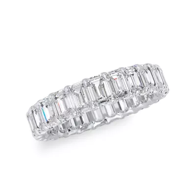 U-Prong Emerald-Cut Lab Diamond Eternity Band (3.00ct. tw.)