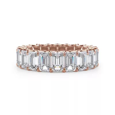 U-Prong Emerald-Cut Lab Diamond Eternity Band (4.00ct. tw.)