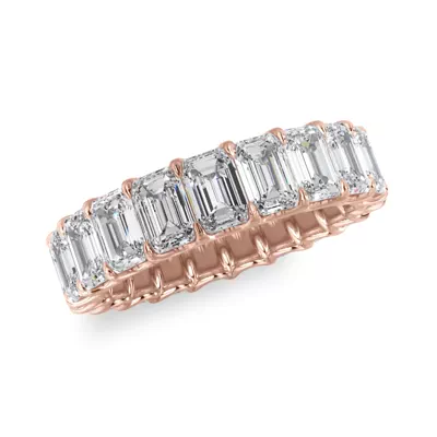 U-Prong Emerald-Cut Lab Diamond Eternity Band (4.00ct. tw.)