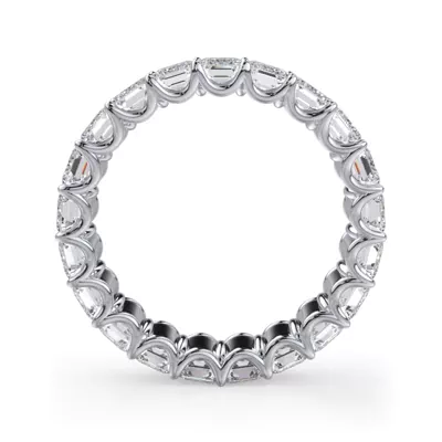 U-Prong Emerald-Cut Lab Diamond Eternity Band (4.00ct. tw.)