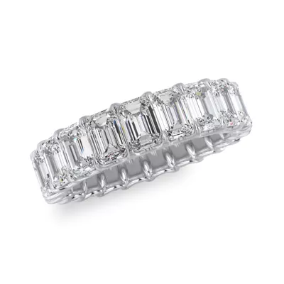 U-Prong Emerald-Cut Lab Diamond Eternity Band (4.00ct. tw.)