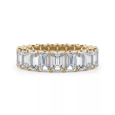 U-Prong Emerald-Cut Lab Diamond Eternity Band (4.00ct. tw.)