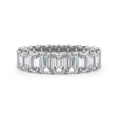 U-Prong Emerald-Cut Lab Diamond Eternity Band (4.00ct. tw.)