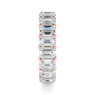 U-Prong Emerald-Cut Lab Diamond Eternity Band (5.00ct. tw.)