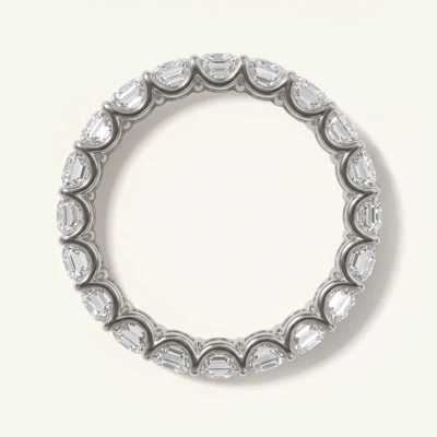 U-Prong Emerald-Cut Lab Diamond Eternity Band (5.00ct. tw.)