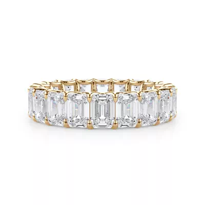 U-Prong Emerald-Cut Lab Diamond Eternity Band (5.00ct. tw.)