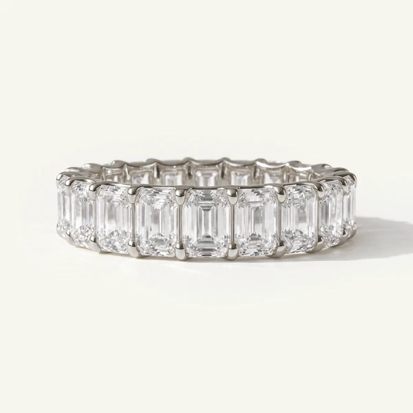 U-Prong Emerald-Cut Lab Diamond Eternity Band (5.00ct. tw.)