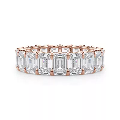 U-Prong Emerald-Cut Lab Diamond Eternity Band (6.00ct. tw.)