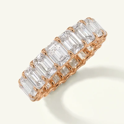 U-Prong Emerald-Cut Lab Diamond Eternity Band (6.00ct. tw.)