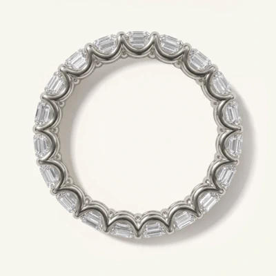 U-Prong Emerald-Cut Lab Diamond Eternity Band (6.00ct. tw.)