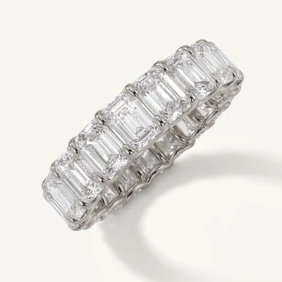U-Prong Emerald-Cut Lab Diamond Eternity Band (6.00ct. tw.)