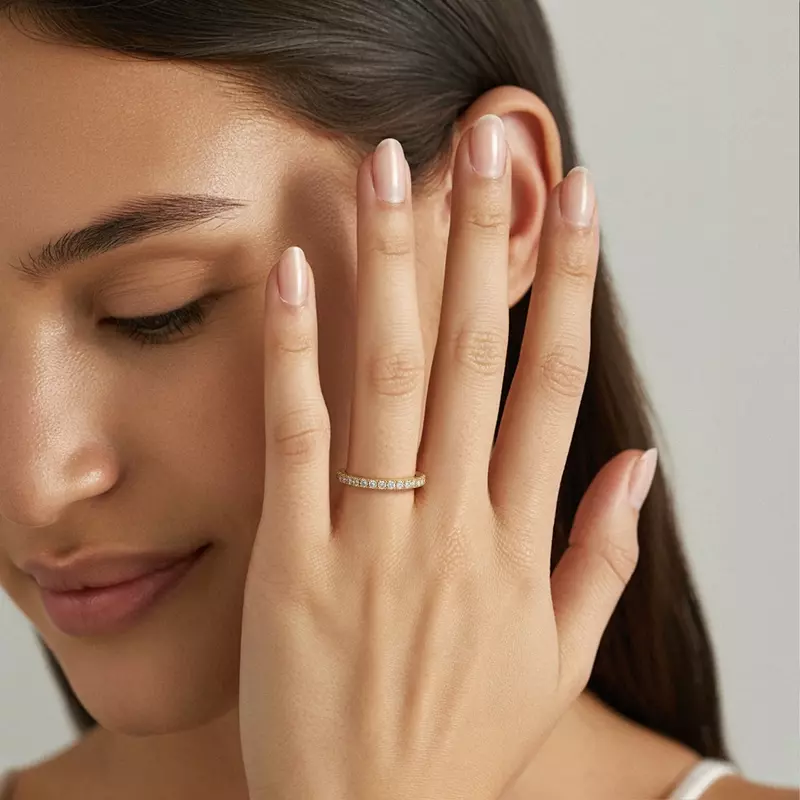 18K White Gold Classic Lab Eternity Band (1.00ct. tw.)
