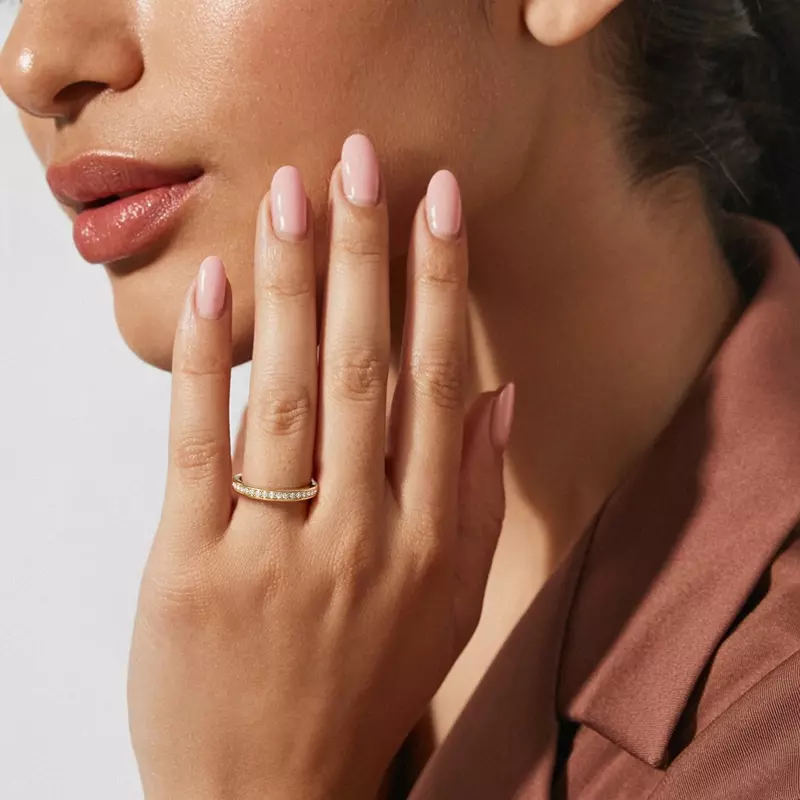 14K Yellow Gold Channel-Set Lab Eternity Band (.75ct. tw.)
