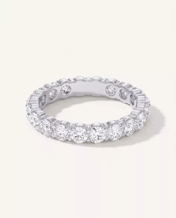 Women’s Wedding Ring Sculpted Lab Diamond Eternity (2.00ct. tw.)