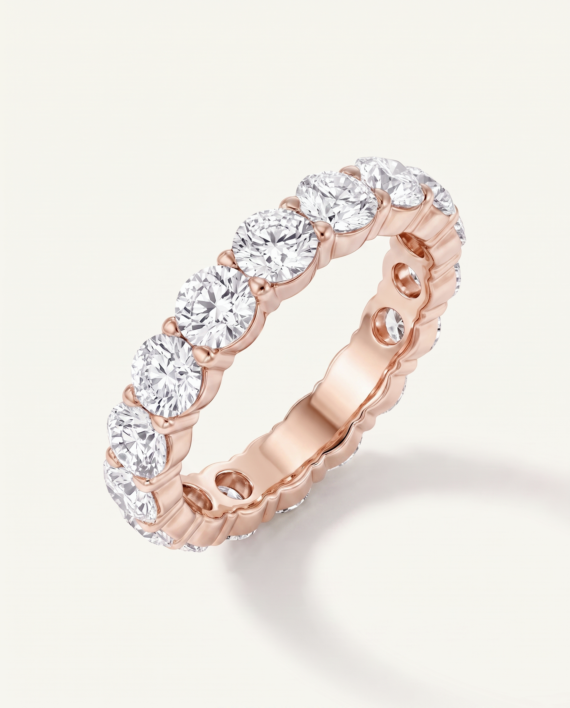 Sculpted Lab Diamond Eternity Ring (3.00ct. tw.)