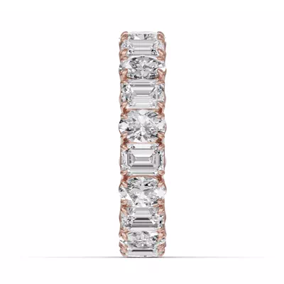 Oval and Emerald-Cut Lab Diamond Eternity Band (4.5ct tw)
