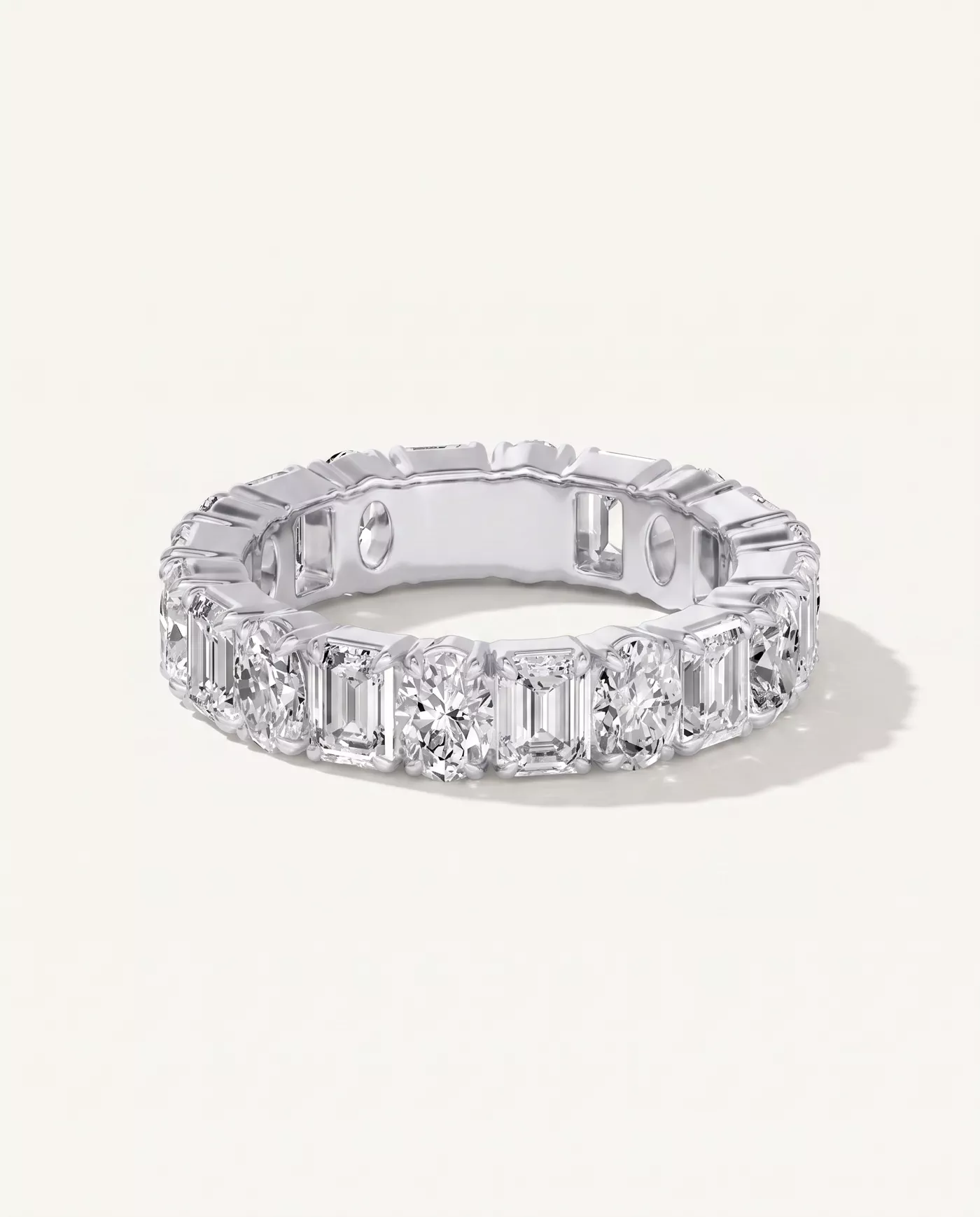 Oval and Emerald-Cut Lab Diamond Eternity Band (4.5ct tw)