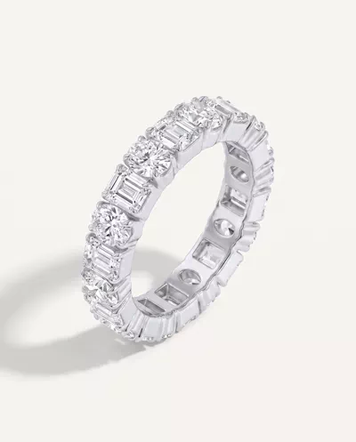 Oval and Emerald-Cut Lab Diamond Eternity Band (4.5ct tw)