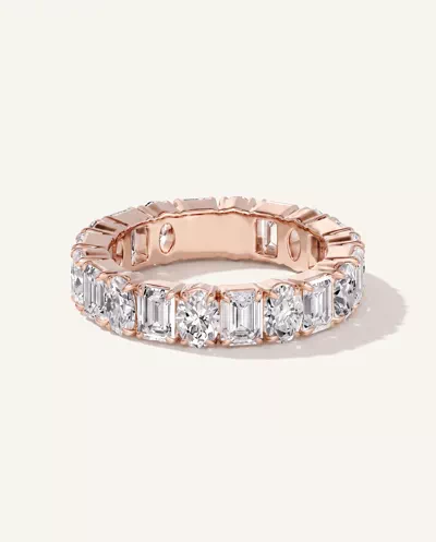 Oval and Emerald-Cut Diamond Eternity Band (4.5ct tw)