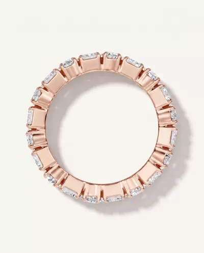 Oval and Emerald-Cut Diamond Eternity Band (4.5ct tw)