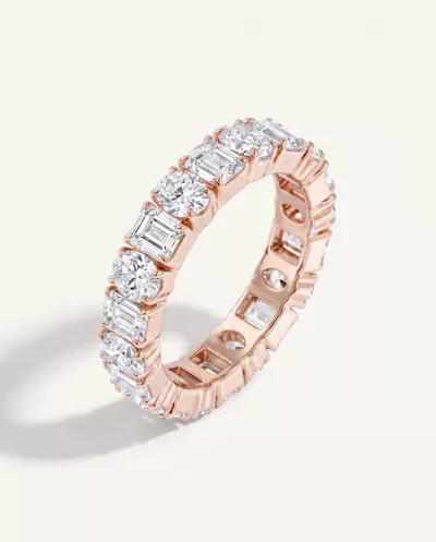 Oval and Emerald-Cut Diamond Eternity Band (4.5ct tw)