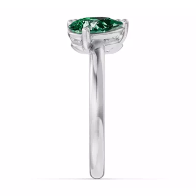 Toi Et Moi Oval Lab Diamond & Pear Emerald Ring (2.00 ct. tw.)