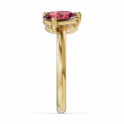 Toi Et Moi Oval Lab Diamond & Pear Ruby Ring (2.00 ct. tw.)