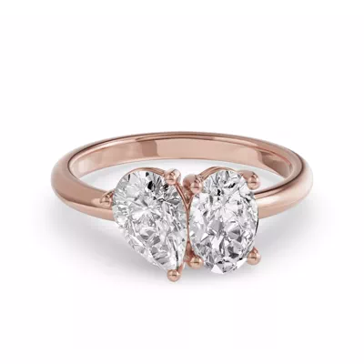 Toi Et Moi Oval & Pear Lab Diamond Ring (2.00 ct. tw.)