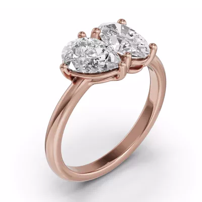 Toi Et Moi Oval & Pear Lab Diamond Ring (2.00 ct. tw.)