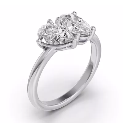 Toi Et Moi Oval & Pear Lab Diamond Ring (2.00 ct. tw.)