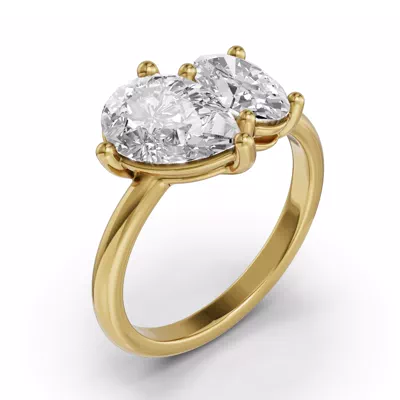 Toi Et Moi Oval & Pear Lab Diamond Ring (3.00 ct. tw.)