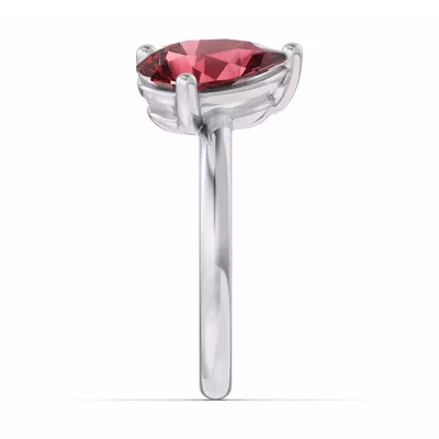 Toi Et Moi Oval Lab Diamond & Pear Ruby Ring (5.00 ct. tw.)