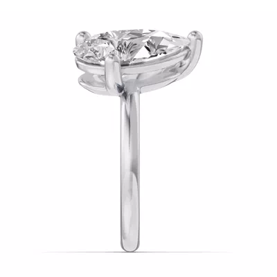 Toi Et Moi Oval & Pear Lab Diamond Ring (5.00 ct. tw.)